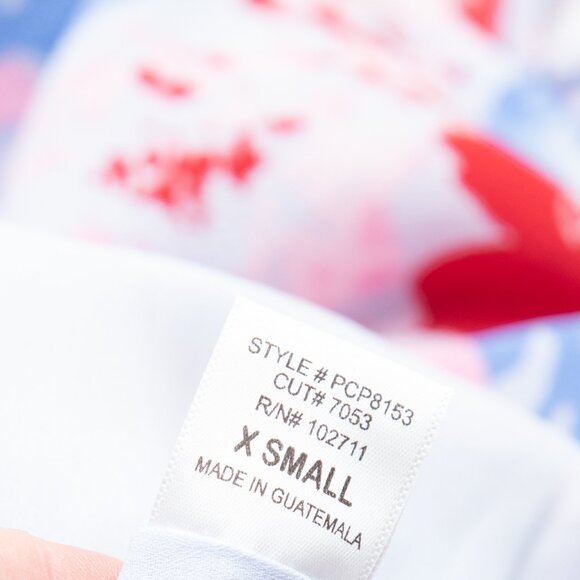 Gibson x Hi Sugarplum Mykonos Romper Abstract Floral Racerback Pink Blue XS New - Picture 6 of 8